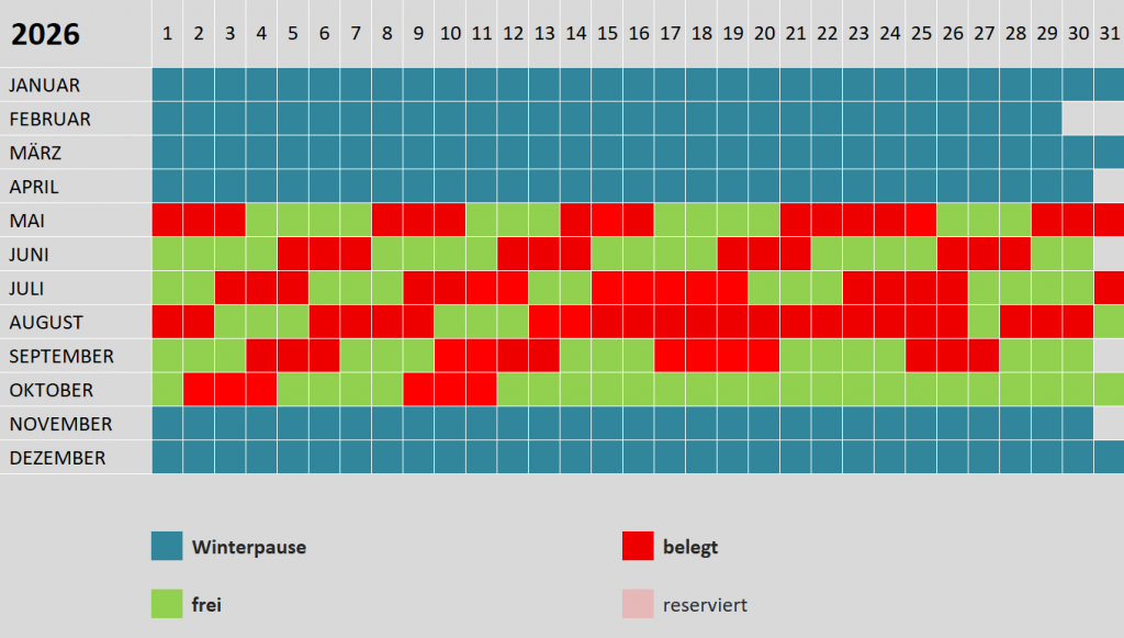 belegungskalender 2026
